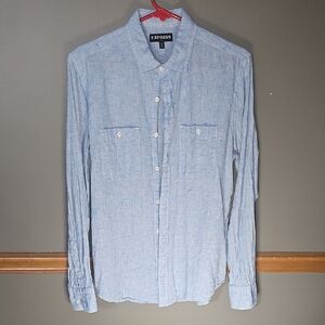 Express Men's Sky Blue Casual Shirt